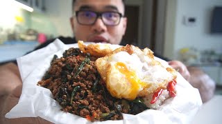 I Made Mark Wiens Holy Basil Stir Fry PAD KRA PAO My Way [upl. by Denie]