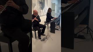 Grieg Ariette piano and flute Workshop for Arab museum of modern Art [upl. by Eelarbed363]