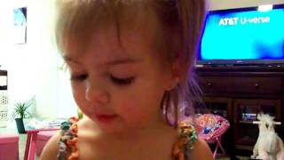 Genius Very Smart Baby Girl  Two Year Old Naming the Letters of the Alphabet  Lilah [upl. by Lundquist]