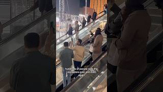 Las Vegas F1 Escalator Hack Sneaky Way to Watch F1 Vegas for Free f1shorts [upl. by Nairim518]