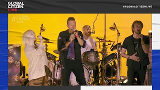 Coldplay – Fix You Live with Billie Eilish and FINNEAS in New York City  Global Citizen Live [upl. by Oicaro323]