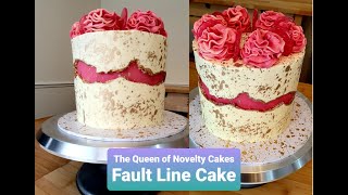 Fault Line Cake Masterclass Tutorial English [upl. by Werra]