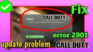 Fixed Lobby Not Found Error in MW3 Modern Warfare 3 Error Code 2901 Cod Game play not working [upl. by Nnayllek849]