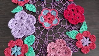 💯👍Crochet Flower🌸Easy🌸Step by step [upl. by Diva]