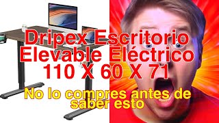 Review Dripex Escritorio Elevable Eléctrico Análisis completo y comparativas [upl. by Encrata]