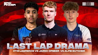 DRAMA 😳 Jarno Opmeers DRAMATIC collision with Otis Lawrence and Alfie Butcher  WOR  F1 23 [upl. by Etnaud]