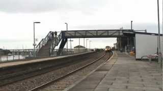 Bird gets hit by train at Starcross Station 2nd September 2012 [upl. by Mina887]