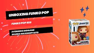 Unboxing Funko Pop 855 Avengers Endgame Wanda Maximoff GITD [upl. by Glynas410]