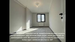 istanbul Bahçelievler cumhuriyet mah de satılık 180m² 41 sıfır dublekskat daire [upl. by Eerot629]