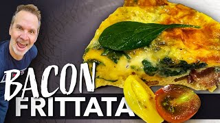 EASY TO MAKE FRITTATA with BACON  DADS THAT COOK [upl. by Fattal]