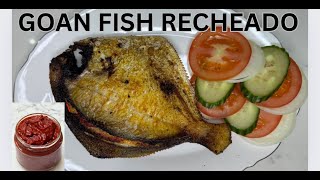 Goan  Style Pomfret Recheado  How To Make Goan Recheado Masala Recipe  With English Subtitles [upl. by Ynaffyt165]