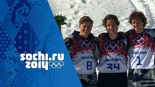 Freestyle Skiing  Mens Ski Slopestyle  Joss Christensen Wins Gold  Sochi 2014 Winter Olympics [upl. by Marcellina742]