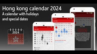 Hong kong calendar 2024 [upl. by Rior537]