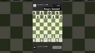 Kings Gambit 💀🔥chess shorts youtubeshorts shortvideo [upl. by Brandyn46]