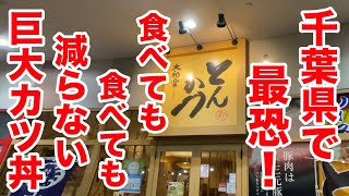 千葉県最強！食べても食べてもなくならない超デカ盛りカツ丼！！ [upl. by Enileqcaj]