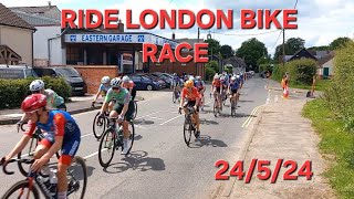 RIDE LONDON 2024  BIKE RACE  ROAD RACE [upl. by Derrick]