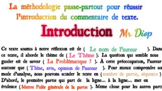 Comment Réussir le Commentaire de texte philosophique  Technique passepartout [upl. by Oznol]