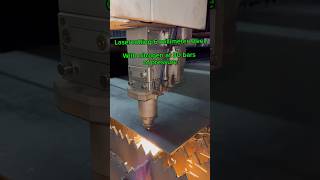 Lasercutting 6mm steel with nitrogen lasercutting cnc fiberlasercuttingmachineformetal tech [upl. by Yevad520]