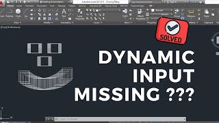 How To Turn ON Dynamic Input in AutoCAD 2020  AutoCAD Tips amp Tricks [upl. by Douty]