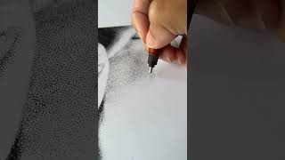 pointillism dessin pointillisme drawing art stipplingart dots stippling lapointilleuse [upl. by Ayotel30]