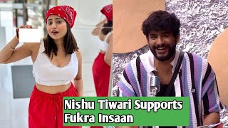 Nishu tiwari vlogs ne kiya fukra insaan ko support abhishek malhan  elvish yadav bigbossott2 [upl. by Qerat]