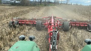 Discing in corn stalks with our 9420 and Pottinger terradisc harvest 2024 is complete [upl. by Bonnette]