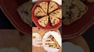 Vegan almond chocolate chips scones [upl. by Auqinimod765]