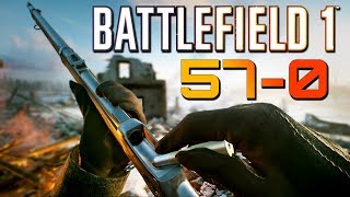 Battlefield 1 57 Kills 0 Deaths  MartiniHenry Sniping PS4 PRO Multiplayer Gameplay [upl. by Garey714]