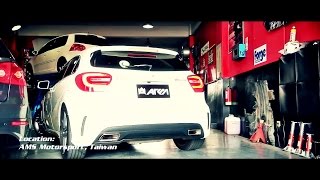 MercedesBenz A45 AMG x Armytrix exhaust by Taiwan dealer AMS Motorsports [upl. by Auhsej]