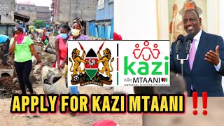 Must WATCH‼️How to APPLY for KAZI MTAANI 2024 amp Latest news  Jobs Today [upl. by Joyann]