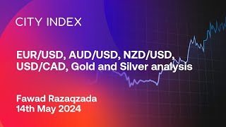 EURUSD AUDUSD USDCAD Gold and Silver analysis  May 14 2024 [upl. by Anihs]