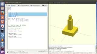 Tutorial openscad 2 Apilando varios objetos 1128 [upl. by Nohpets]