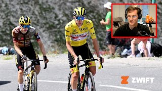 LR amp Benji React to Vingegaard Dropping Pogacar in Tour de France Stage 11 2022 [upl. by Eenttirb843]