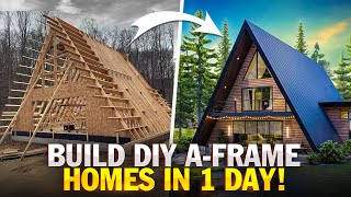 Building Dreams DIY AFrame Homes in a Day with Dens Prefab Kit [upl. by Rae202]