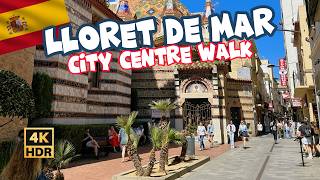 Explore Lloret De Mar 4K City Walk [upl. by Africa]