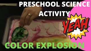 Awesome Science Experiments for Kids  Pre K  Kindergarten  Activity  Color Explosion [upl. by Edgell]