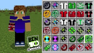 REVIEW COMPLETA ADDON BEN 10 OMNIVERSE V6 NO MINECRAFT [upl. by Sukramed]