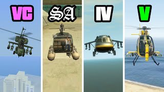 How to get all ATTACK HELICOPTERS in GTA Games All Locations [upl. by Bard515]