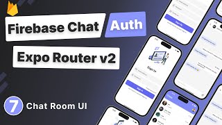 Build a React Native App with Firebase Auth amp Chat 7  Chat Room UI [upl. by Ullyot]