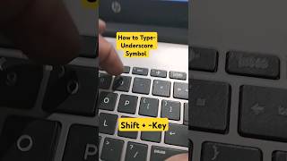 How to Type Underscore Symbol in Windows 1110macniteshvirulshorts2024shortskeyboardtricks [upl. by Keene]