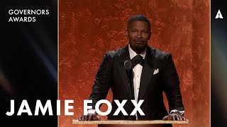 Jamie Foxx Honors Quincy Jones  The 15th Governors Awards Presented By ROLEX [upl. by Kenneth]