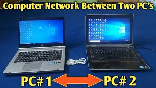 How to Connect Two Computers Using Ethernet Cable  Network Between Two PCs [upl. by Ginsberg]