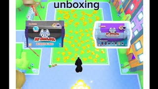 unboxing ×2 pet sim 99 season 2 treasure chest petsimulator99 and pls sub [upl. by Lishe]