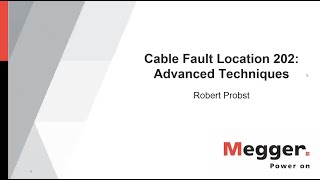 Cable Fault Location 202  Advanced Techniques [upl. by Jesher]