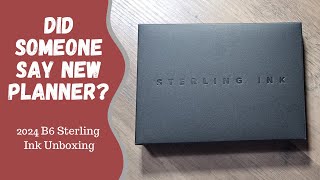 WHO SAID YOU COULDNT HAVE A NEW PLANNER  Unboxing my new 2024 B6 Sterling Ink Common Planner [upl. by Rudman]