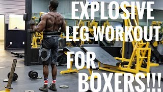 EXPLOSIVE LEG WORKOUT FOR BOXERS Stronger Knock Out Power amp Better Balance [upl. by Adaner]