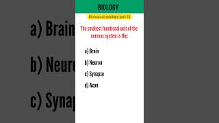 Biology MCQs Human physiology Part 13 neet biologyexam biology zoology [upl. by Alyag]