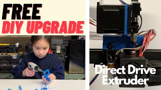 3D printer FREE DIY direct drive extruder upgrade improves print quality for Ender 3 Pro CR10 [upl. by Theodoric470]