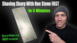 How To Sharpen A Knife In About 5 Minutes With ONE Stone  EVERYTHING YOU NEED TO KNOW FAST 2023 [upl. by Elatnahs]