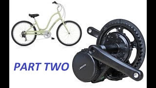 Electra Townie Electric Conversion using a 500W Bafang BBS01B Ebike Kit Part 2 [upl. by Car784]